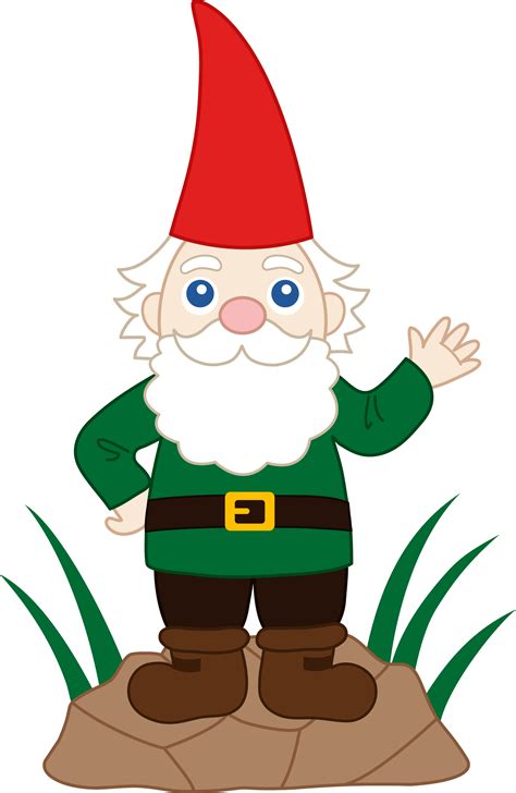 Ideal for conveying any luck gardening related concept. . Free gnome clipart